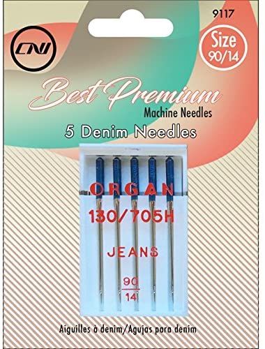 ORGAN Best Premium Machine Needles JEANS 5 Piece