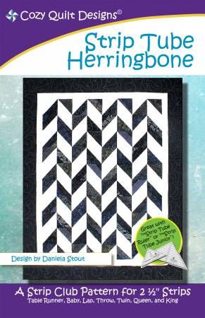 STRIP TUBE HERRINGBONE TABLE RUNNER AND 6 QUILT SIZES