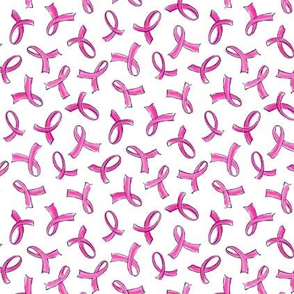 Michael Miller Fabrics Think Pink Pink Ribbons DC10365-BLAC-D