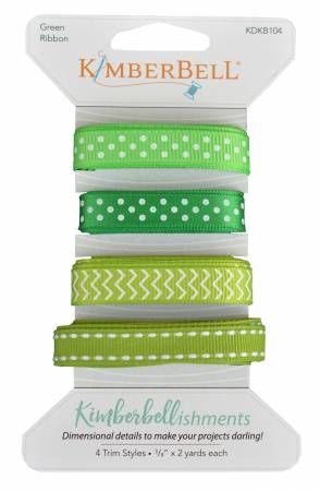 KIMBERBELLISHMENTS GREEN RIBBON SET