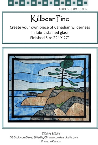 KILLBEAR PINE PAPER PIECE QUILT PATTERN FROM QUIRKS & QUILTS