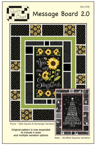 MESSAGE BOARD 2.0 PATTERN BY QUILT CHEF