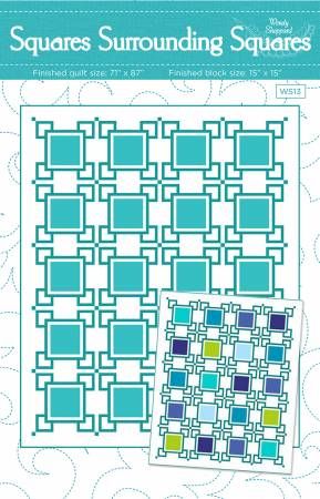 SQUARES SURROUNDING SQUARES QUILT PATTERN